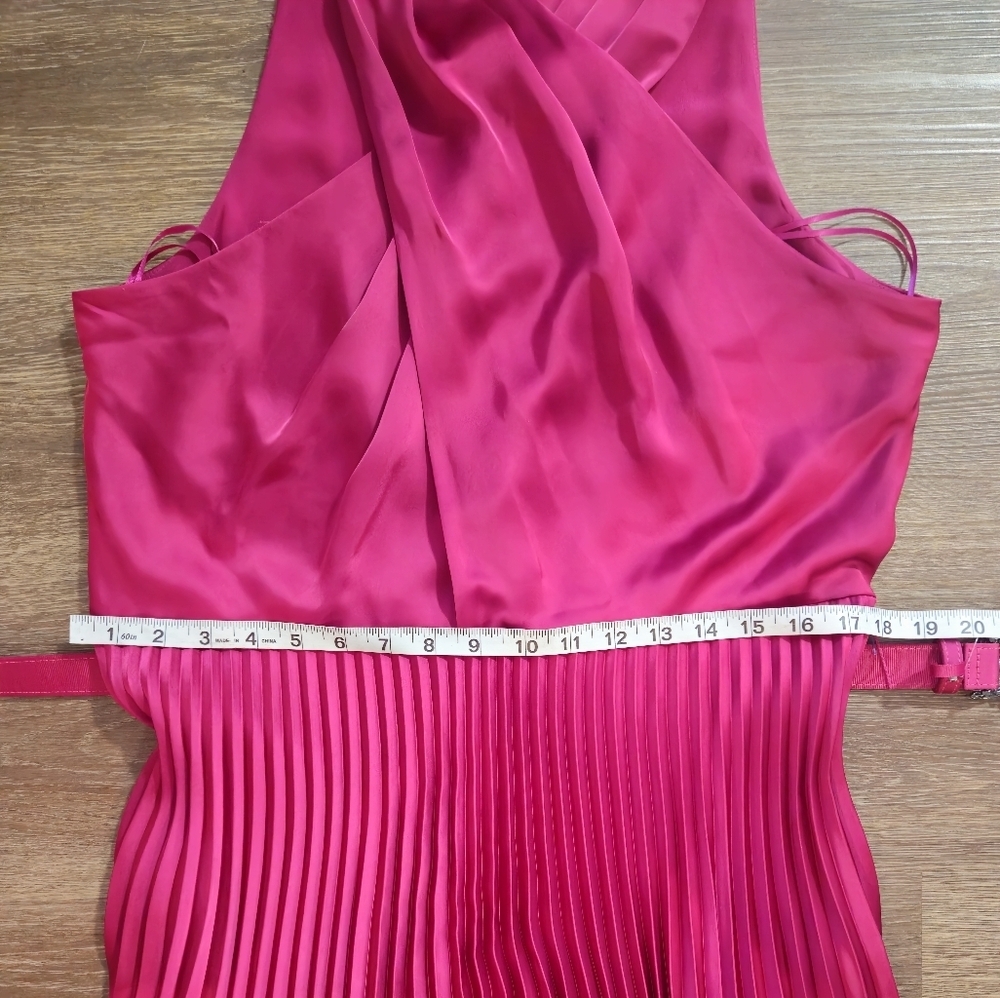NWT Lauren Ralph Lauren Charmeuse Halter Midi Dress 14 - Picture 14 of 16